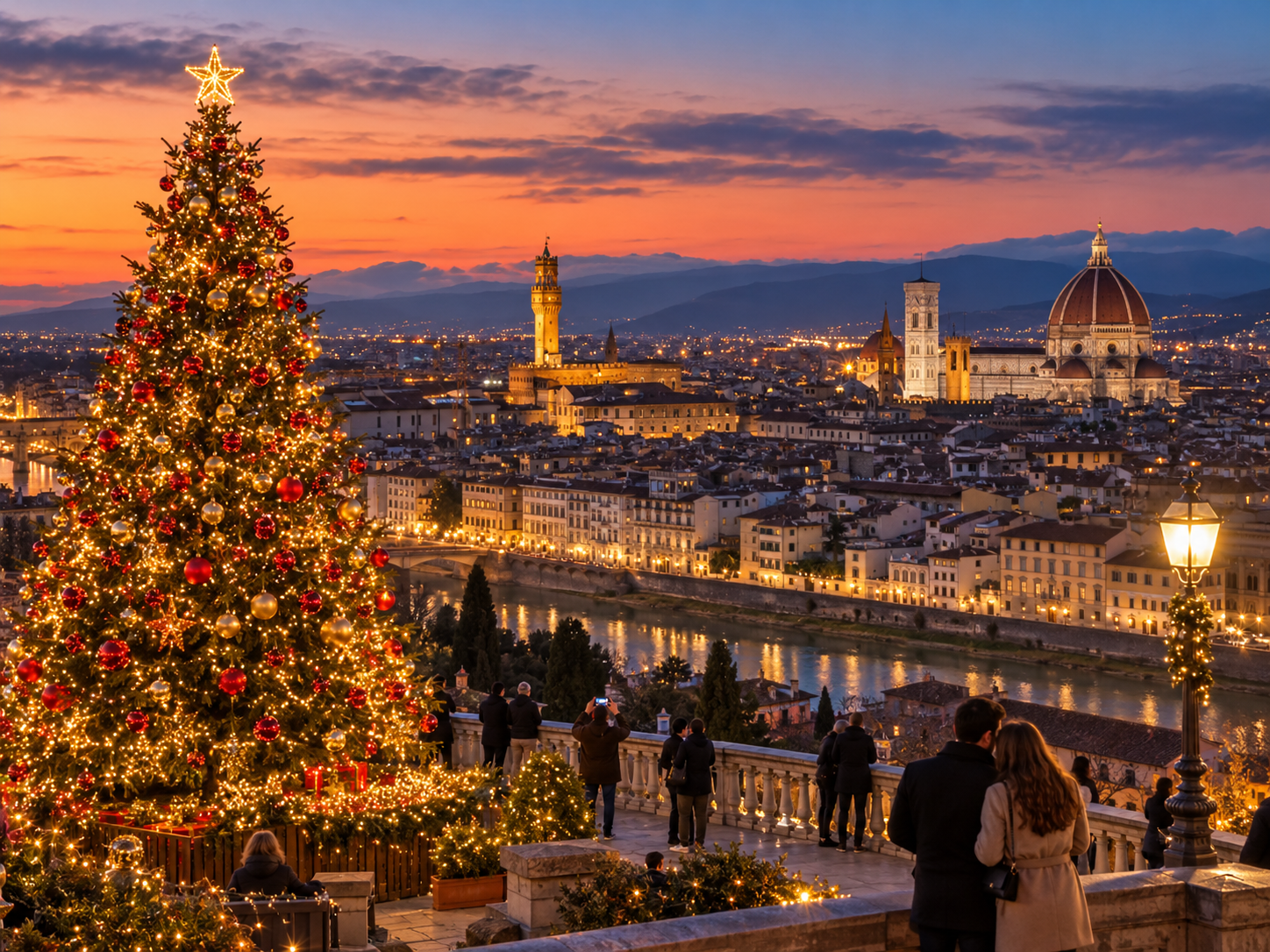albero di natale al piazzale